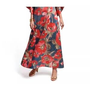 NEW FRANCES VALENTINE paradise poppy spinnaker maxi dress in paradise poppy
